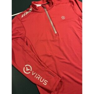Virus Intl Performance Street Tech Half Zip Shirt LARGE Fitness Gym Workout